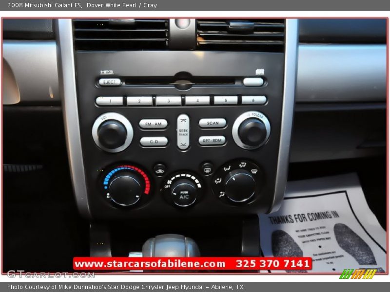 Dover White Pearl / Gray 2008 Mitsubishi Galant ES