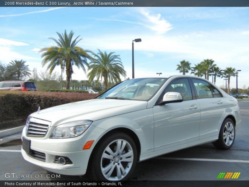 Arctic White / Savanna/Cashmere 2008 Mercedes-Benz C 300 Luxury
