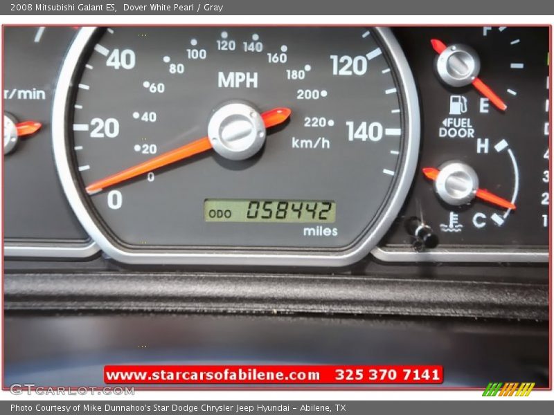 Dover White Pearl / Gray 2008 Mitsubishi Galant ES