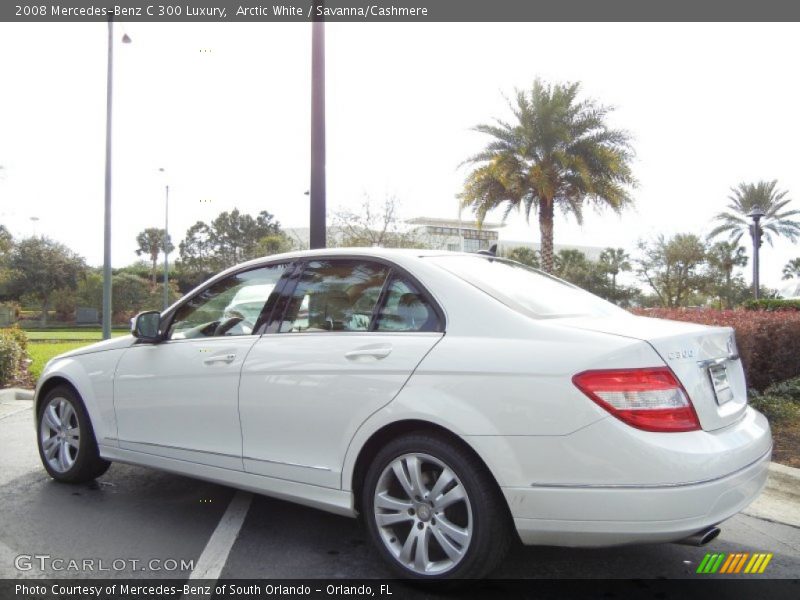 Arctic White / Savanna/Cashmere 2008 Mercedes-Benz C 300 Luxury