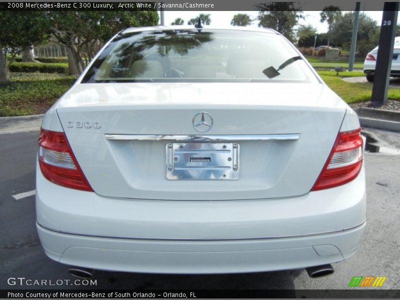 Arctic White / Savanna/Cashmere 2008 Mercedes-Benz C 300 Luxury