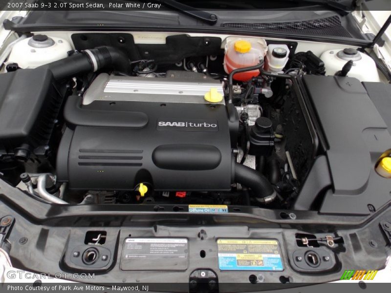Polar White / Gray 2007 Saab 9-3 2.0T Sport Sedan
