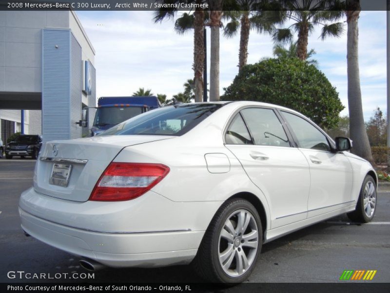 Arctic White / Savanna/Cashmere 2008 Mercedes-Benz C 300 Luxury
