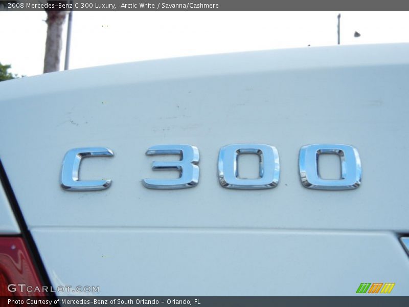 Arctic White / Savanna/Cashmere 2008 Mercedes-Benz C 300 Luxury