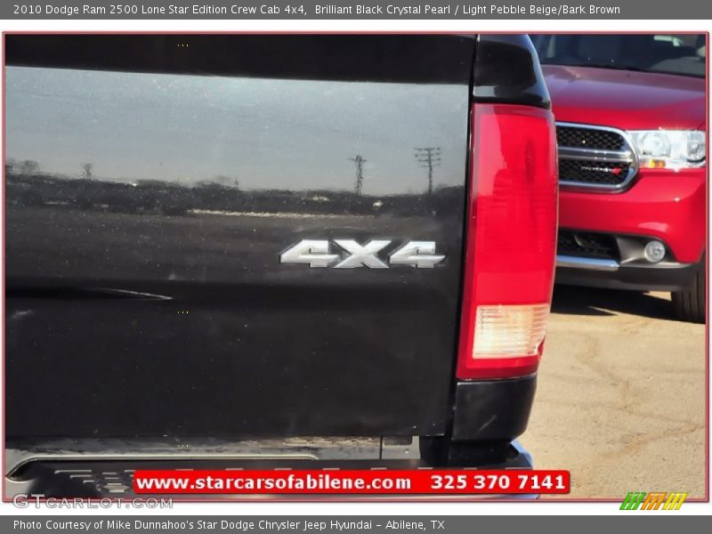Brilliant Black Crystal Pearl / Light Pebble Beige/Bark Brown 2010 Dodge Ram 2500 Lone Star Edition Crew Cab 4x4