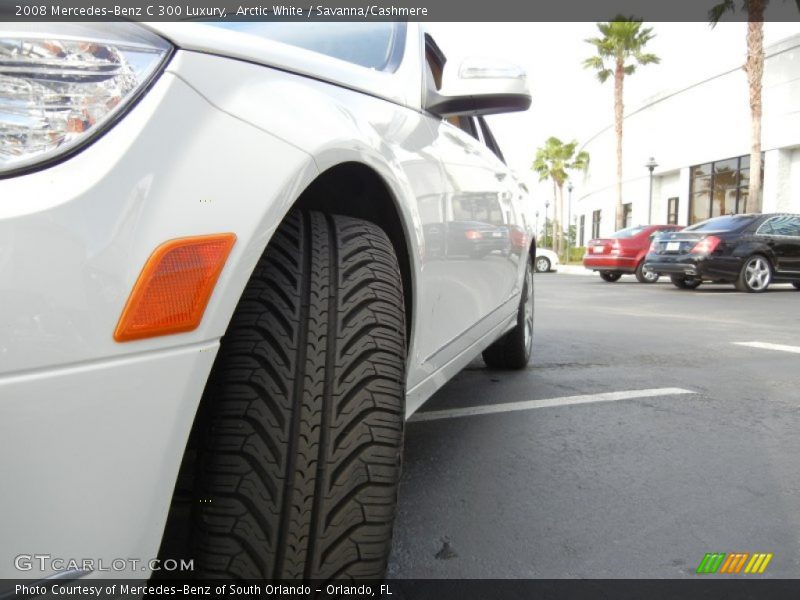 Arctic White / Savanna/Cashmere 2008 Mercedes-Benz C 300 Luxury