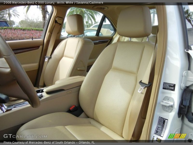 Arctic White / Savanna/Cashmere 2008 Mercedes-Benz C 300 Luxury