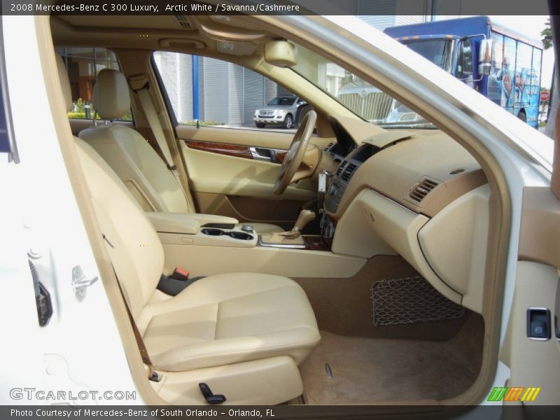 Arctic White / Savanna/Cashmere 2008 Mercedes-Benz C 300 Luxury