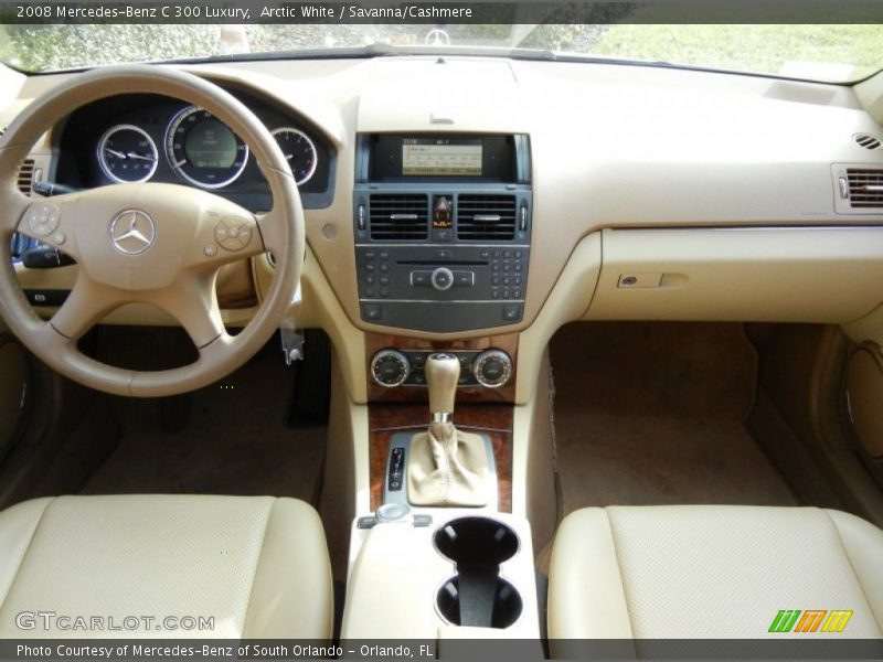 Arctic White / Savanna/Cashmere 2008 Mercedes-Benz C 300 Luxury