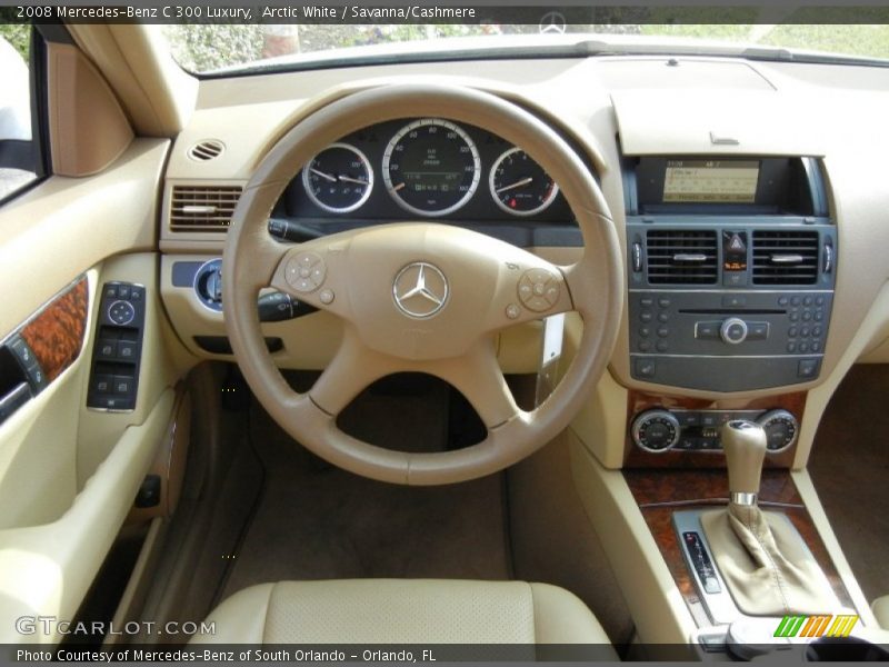 Arctic White / Savanna/Cashmere 2008 Mercedes-Benz C 300 Luxury