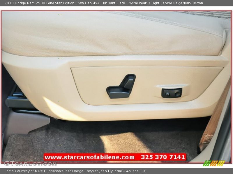 Brilliant Black Crystal Pearl / Light Pebble Beige/Bark Brown 2010 Dodge Ram 2500 Lone Star Edition Crew Cab 4x4