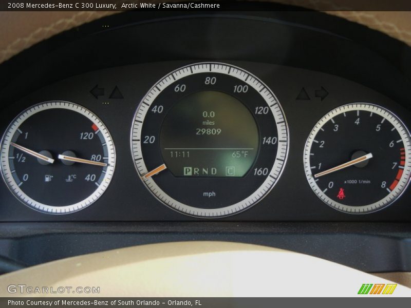 Arctic White / Savanna/Cashmere 2008 Mercedes-Benz C 300 Luxury