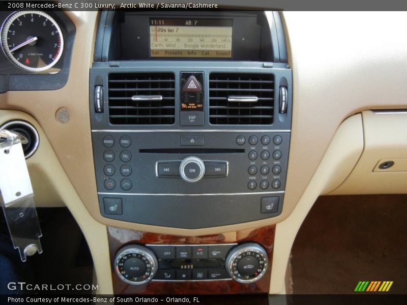 Arctic White / Savanna/Cashmere 2008 Mercedes-Benz C 300 Luxury