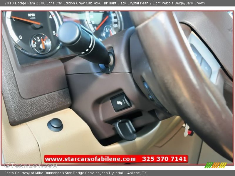 Brilliant Black Crystal Pearl / Light Pebble Beige/Bark Brown 2010 Dodge Ram 2500 Lone Star Edition Crew Cab 4x4