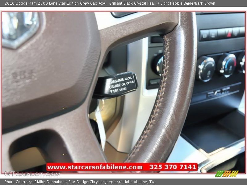 Brilliant Black Crystal Pearl / Light Pebble Beige/Bark Brown 2010 Dodge Ram 2500 Lone Star Edition Crew Cab 4x4