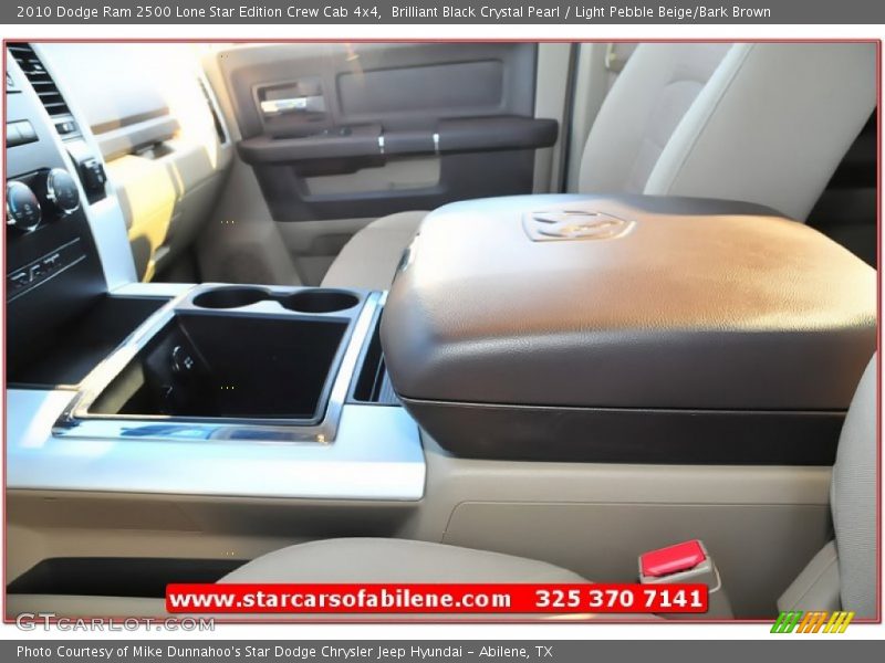 Brilliant Black Crystal Pearl / Light Pebble Beige/Bark Brown 2010 Dodge Ram 2500 Lone Star Edition Crew Cab 4x4