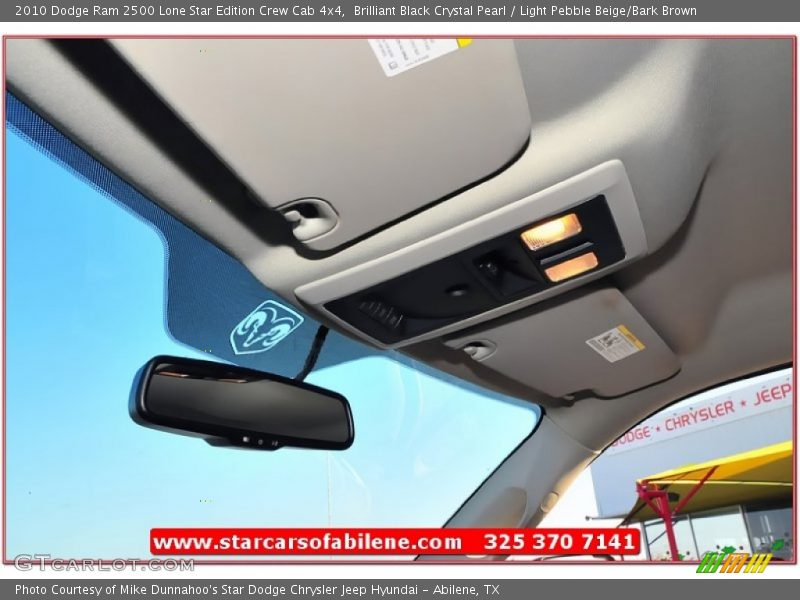 Brilliant Black Crystal Pearl / Light Pebble Beige/Bark Brown 2010 Dodge Ram 2500 Lone Star Edition Crew Cab 4x4