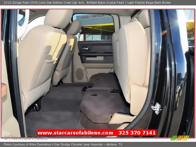Brilliant Black Crystal Pearl / Light Pebble Beige/Bark Brown 2010 Dodge Ram 2500 Lone Star Edition Crew Cab 4x4
