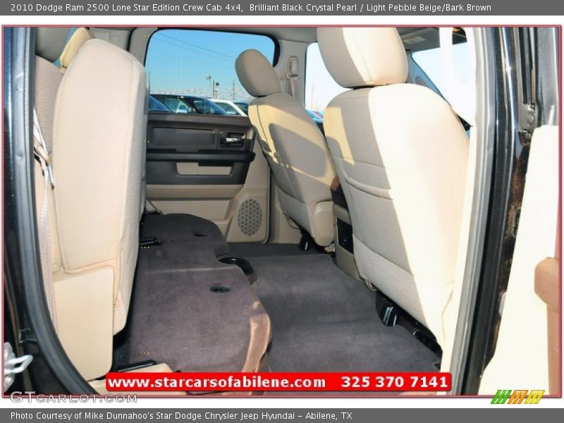 Brilliant Black Crystal Pearl / Light Pebble Beige/Bark Brown 2010 Dodge Ram 2500 Lone Star Edition Crew Cab 4x4