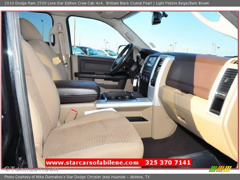 Brilliant Black Crystal Pearl / Light Pebble Beige/Bark Brown 2010 Dodge Ram 2500 Lone Star Edition Crew Cab 4x4