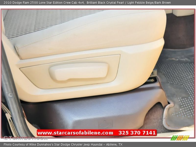 Brilliant Black Crystal Pearl / Light Pebble Beige/Bark Brown 2010 Dodge Ram 2500 Lone Star Edition Crew Cab 4x4