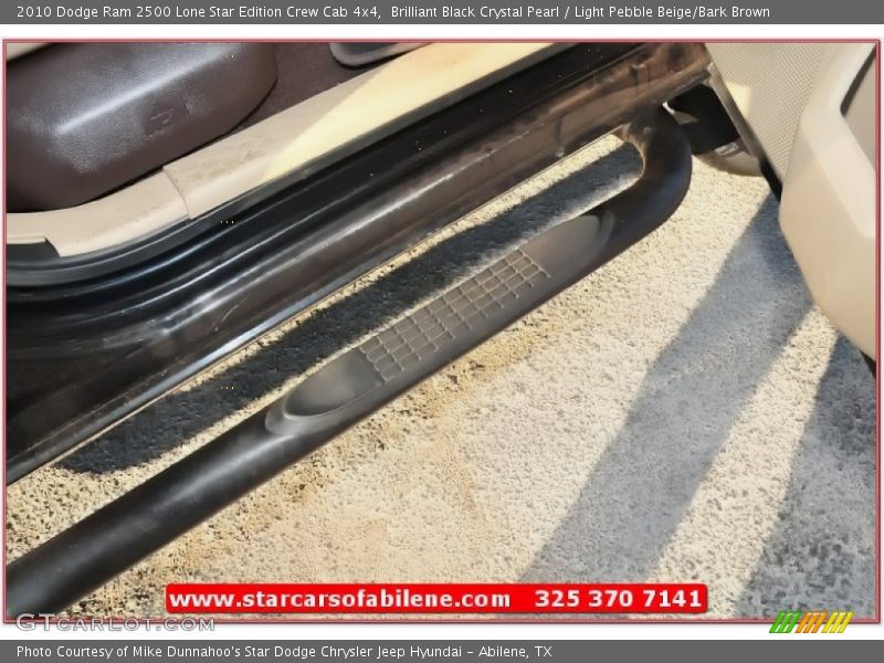 Brilliant Black Crystal Pearl / Light Pebble Beige/Bark Brown 2010 Dodge Ram 2500 Lone Star Edition Crew Cab 4x4