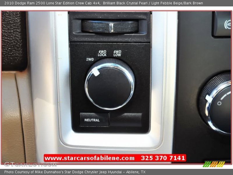 Brilliant Black Crystal Pearl / Light Pebble Beige/Bark Brown 2010 Dodge Ram 2500 Lone Star Edition Crew Cab 4x4