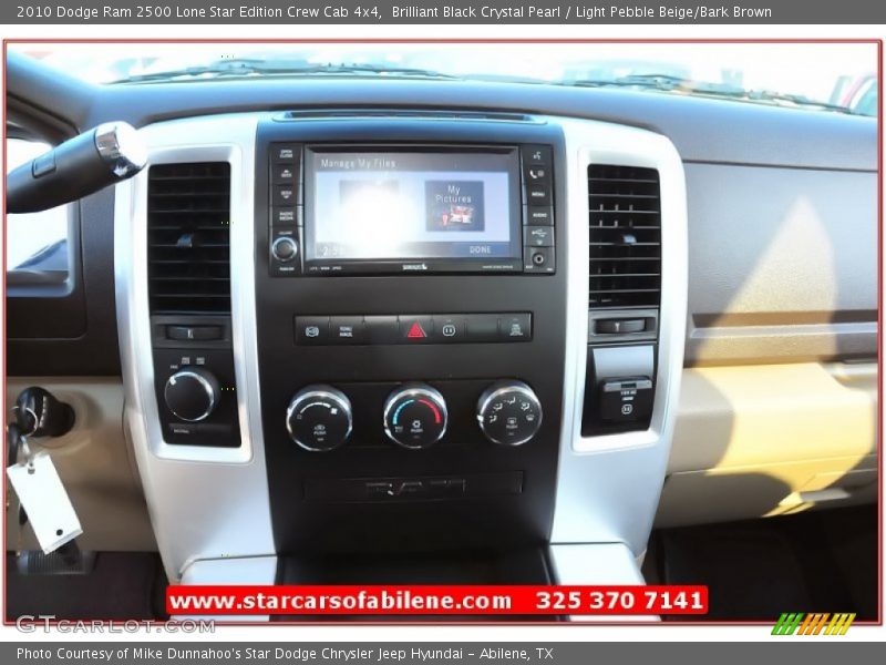 Brilliant Black Crystal Pearl / Light Pebble Beige/Bark Brown 2010 Dodge Ram 2500 Lone Star Edition Crew Cab 4x4