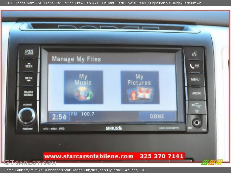 Brilliant Black Crystal Pearl / Light Pebble Beige/Bark Brown 2010 Dodge Ram 2500 Lone Star Edition Crew Cab 4x4