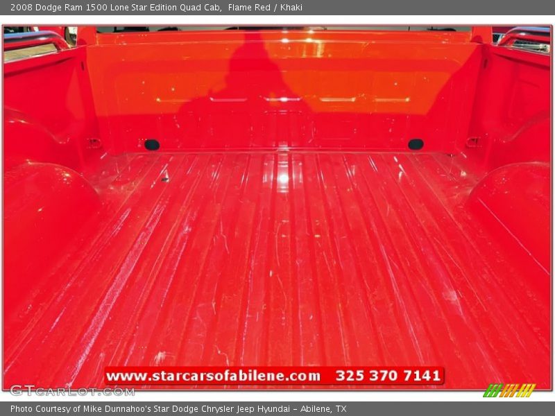 Flame Red / Khaki 2008 Dodge Ram 1500 Lone Star Edition Quad Cab