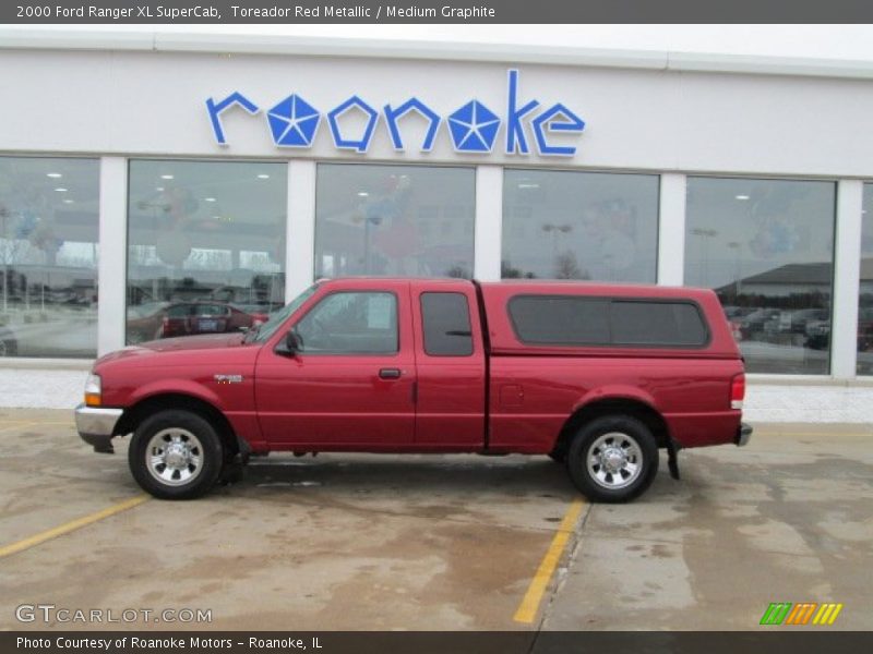Toreador Red Metallic / Medium Graphite 2000 Ford Ranger XL SuperCab