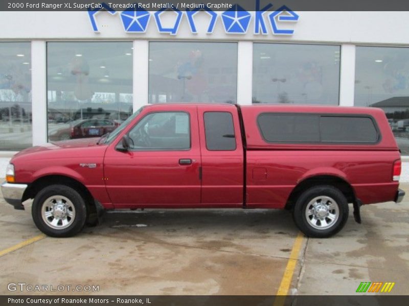 Toreador Red Metallic / Medium Graphite 2000 Ford Ranger XL SuperCab
