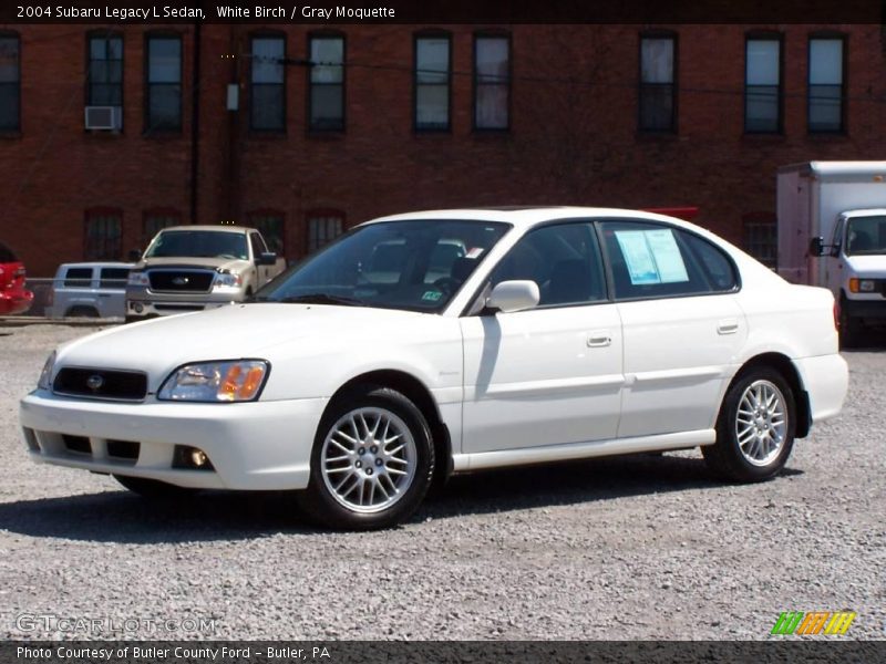 White Birch / Gray Moquette 2004 Subaru Legacy L Sedan