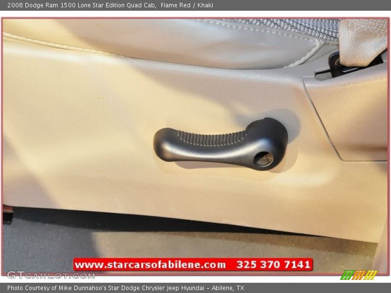 Flame Red / Khaki 2008 Dodge Ram 1500 Lone Star Edition Quad Cab