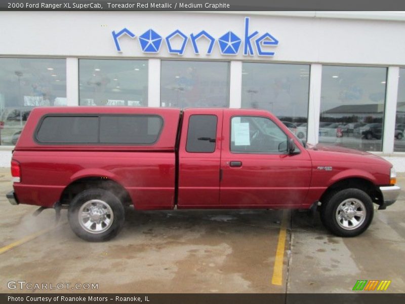 Toreador Red Metallic / Medium Graphite 2000 Ford Ranger XL SuperCab