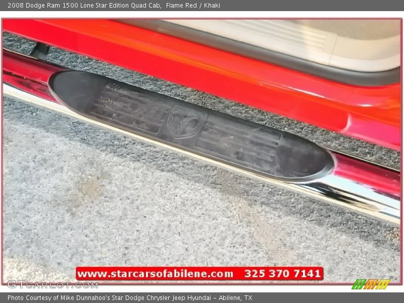 Flame Red / Khaki 2008 Dodge Ram 1500 Lone Star Edition Quad Cab
