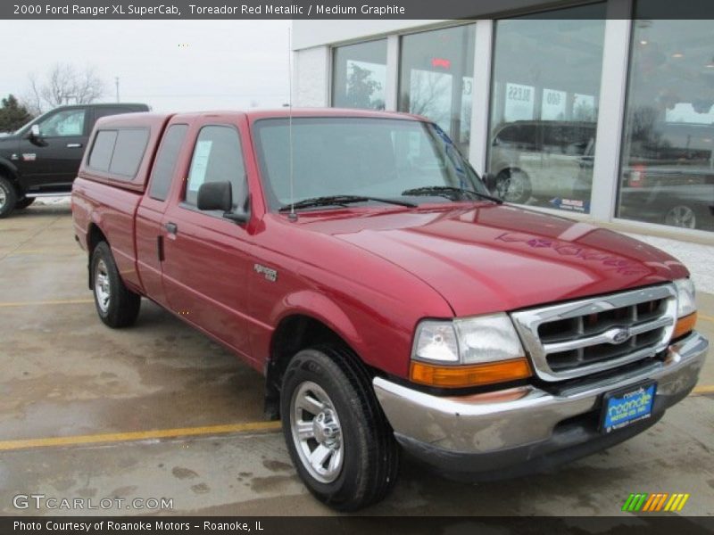 Toreador Red Metallic / Medium Graphite 2000 Ford Ranger XL SuperCab