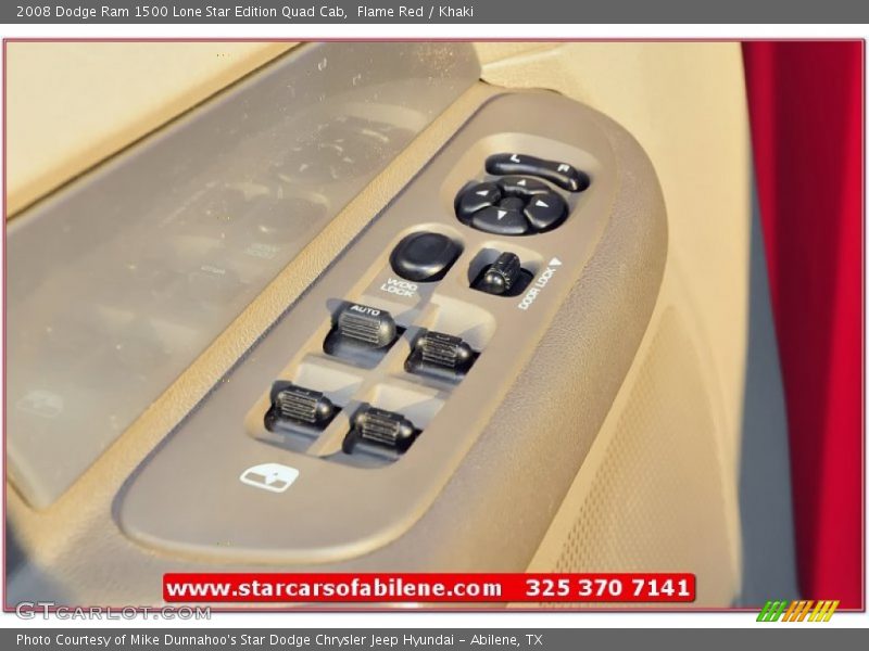 Flame Red / Khaki 2008 Dodge Ram 1500 Lone Star Edition Quad Cab