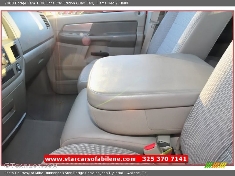 Flame Red / Khaki 2008 Dodge Ram 1500 Lone Star Edition Quad Cab