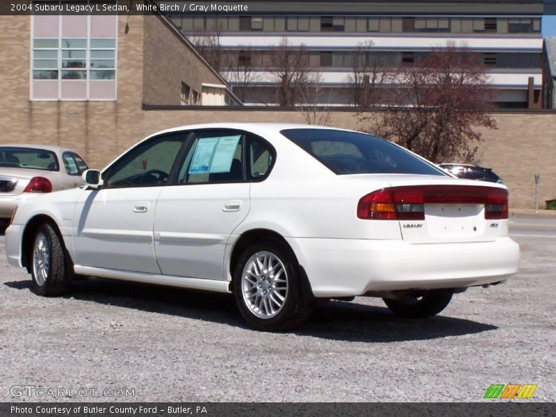 White Birch / Gray Moquette 2004 Subaru Legacy L Sedan