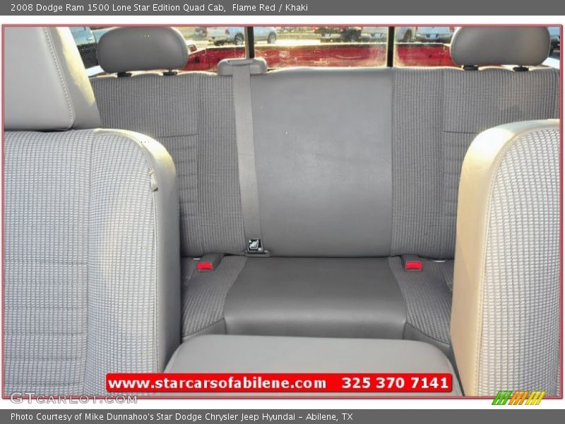 Flame Red / Khaki 2008 Dodge Ram 1500 Lone Star Edition Quad Cab