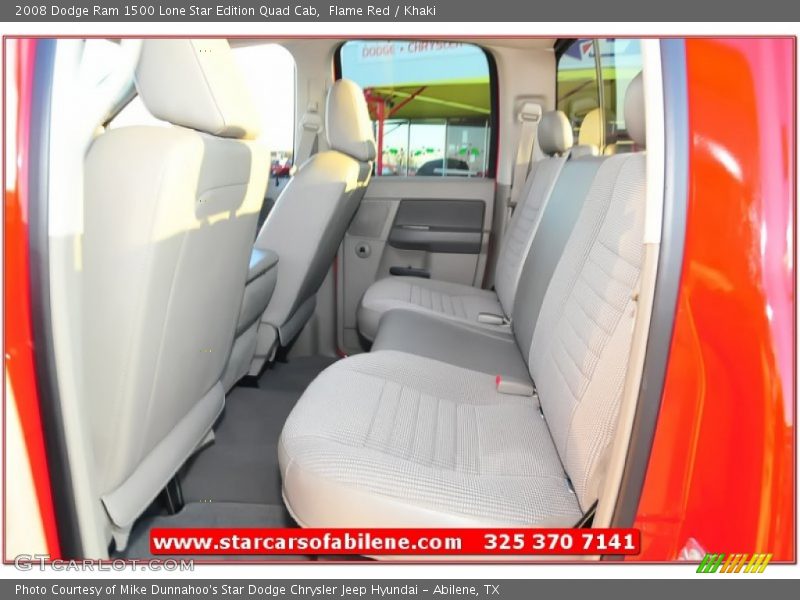 Flame Red / Khaki 2008 Dodge Ram 1500 Lone Star Edition Quad Cab
