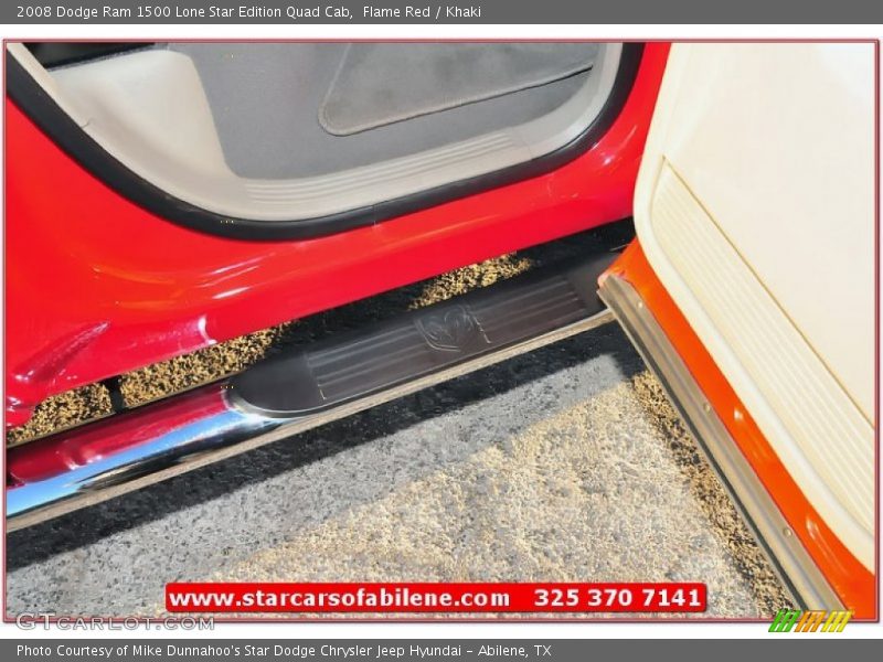 Flame Red / Khaki 2008 Dodge Ram 1500 Lone Star Edition Quad Cab