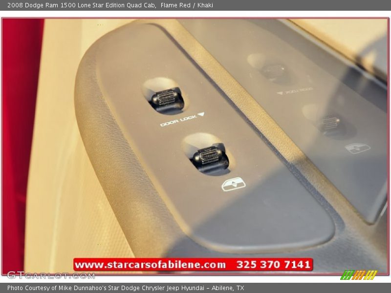 Flame Red / Khaki 2008 Dodge Ram 1500 Lone Star Edition Quad Cab