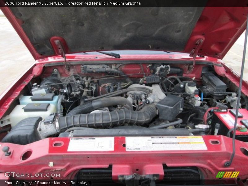 Toreador Red Metallic / Medium Graphite 2000 Ford Ranger XL SuperCab