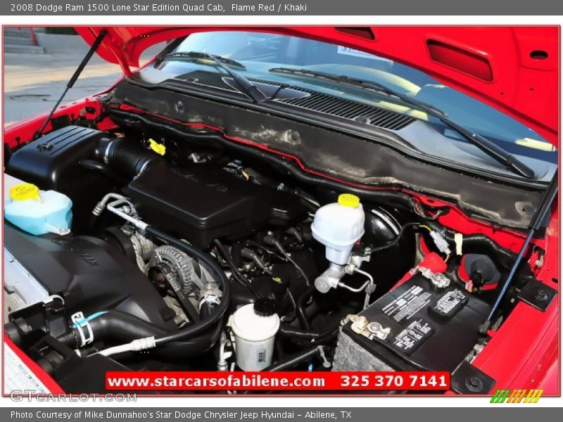 Flame Red / Khaki 2008 Dodge Ram 1500 Lone Star Edition Quad Cab
