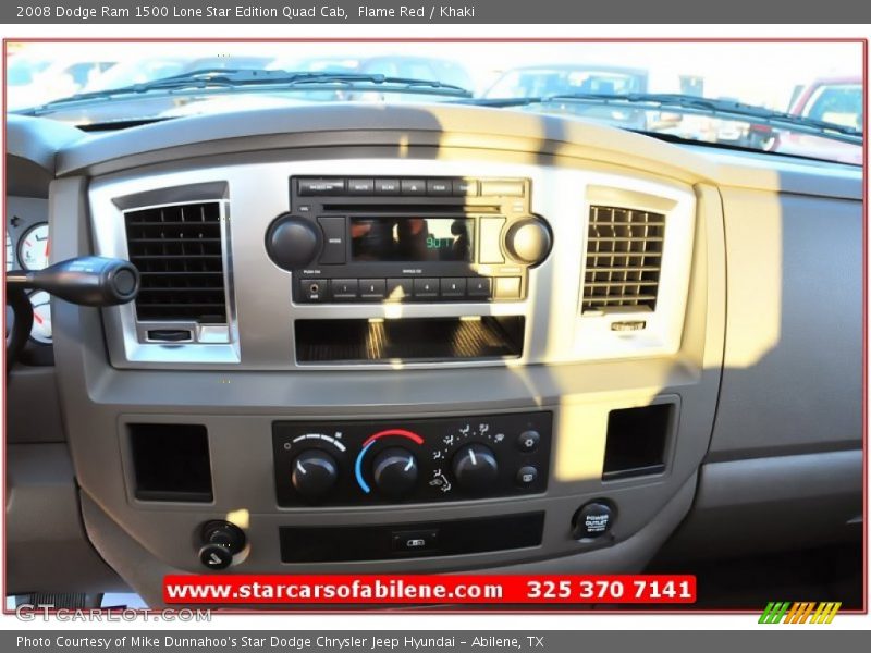 Flame Red / Khaki 2008 Dodge Ram 1500 Lone Star Edition Quad Cab