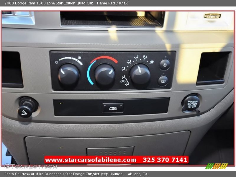 Flame Red / Khaki 2008 Dodge Ram 1500 Lone Star Edition Quad Cab