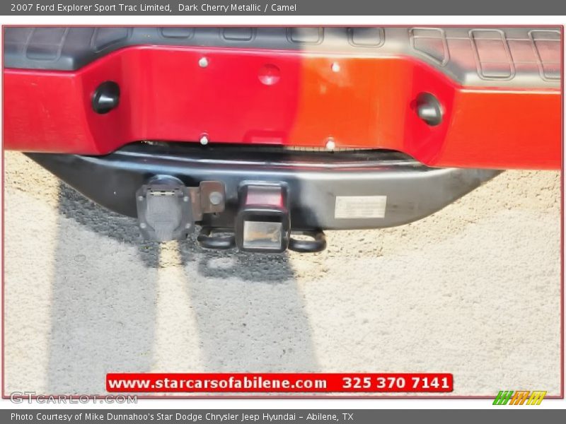 Dark Cherry Metallic / Camel 2007 Ford Explorer Sport Trac Limited