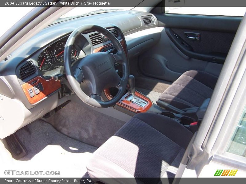 White Birch / Gray Moquette 2004 Subaru Legacy L Sedan
